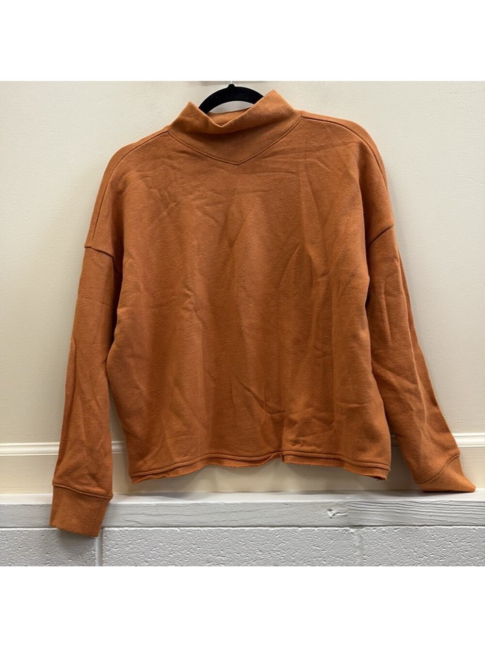Madewell small Warm Orange NWT Knit pullover Top